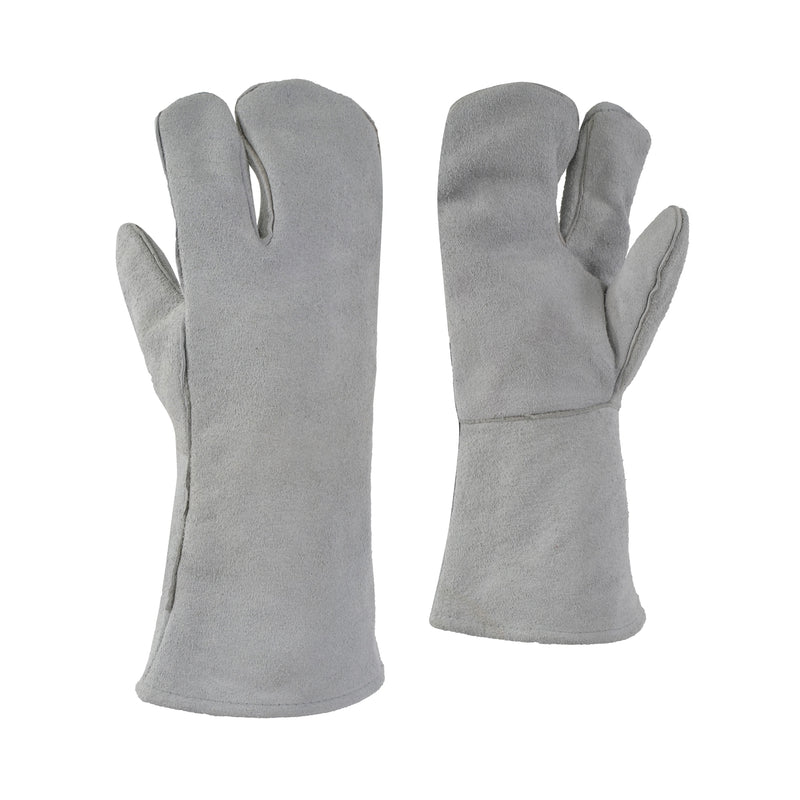 One Finger Cowsplit Leather Glove