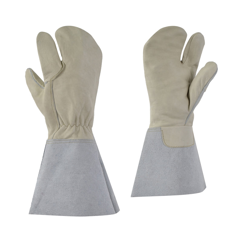 One Finger Cowgrain Leather Glove