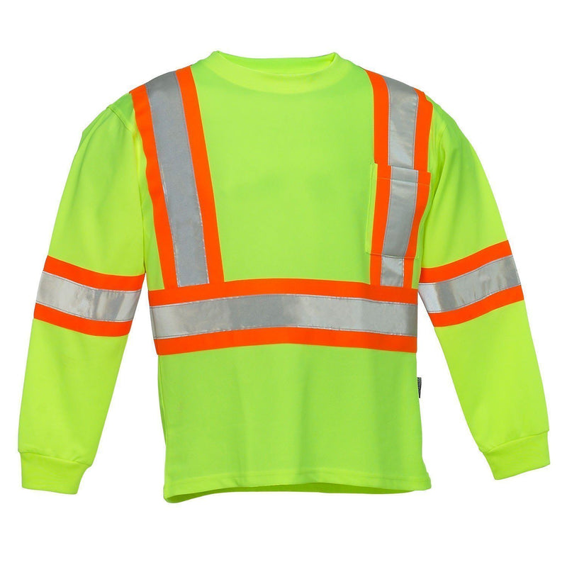T-shirt de sécurité à manches longues avec poche de poitrine