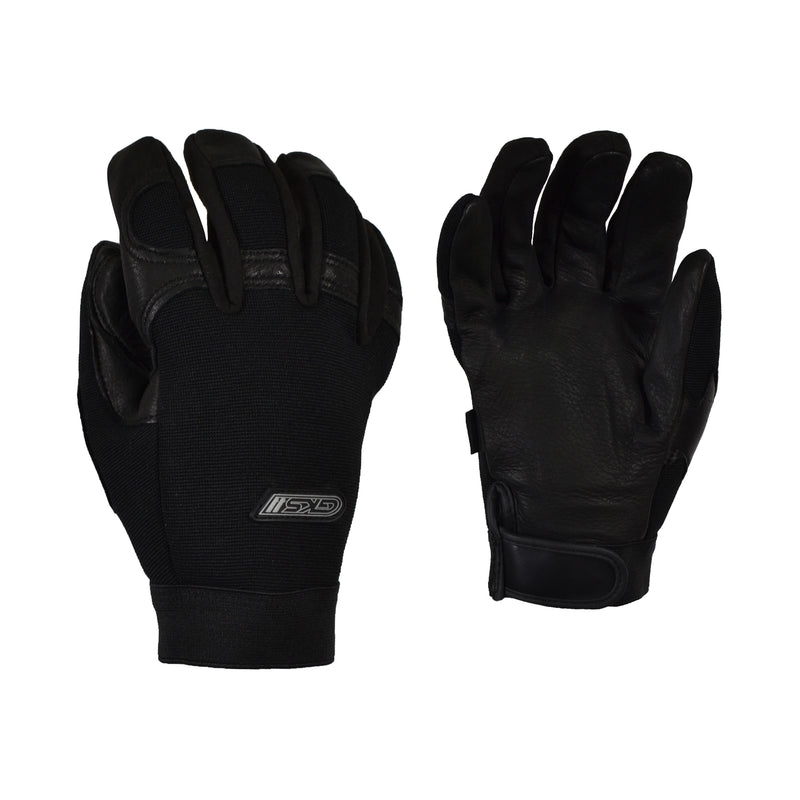 Gant daim-doublure en flanelle