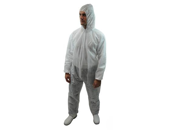 COMBINAISON D'HYGIÈNE EN PP 40 G/M² AVEC CAPUCHE