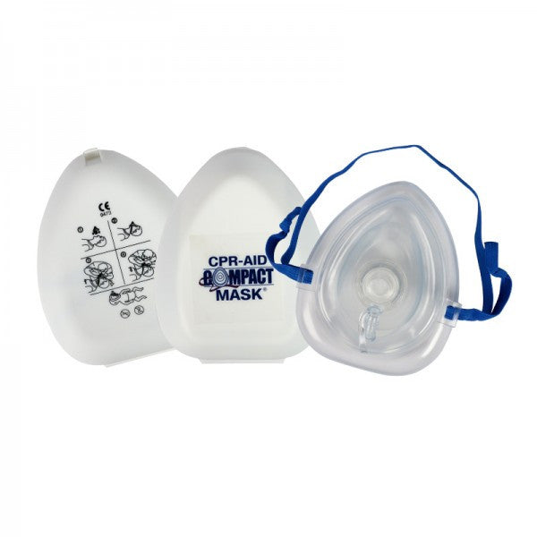 Masque compact CPR, entrée O2, étui