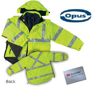 SJ61 Gilet de sécurité réversible 4 saisons six en un