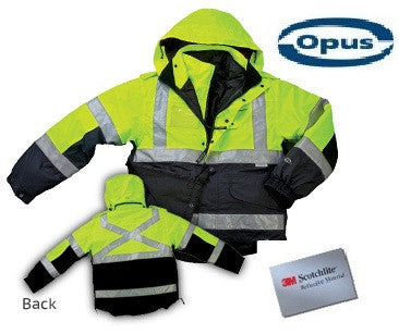 SJ62 Gilet de pluie bicolore six en un