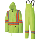 Combinaisons de pluie de sécurité légères et imperméables - POLY/PVC - Sac accrochable
