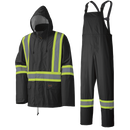 Combinaisons de pluie de sécurité légères et imperméables - POLY/PVC - Sac accrochable