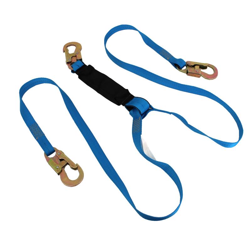 Shock Y-Lanyard de 6' avec des crochets de 2 - 3/4
