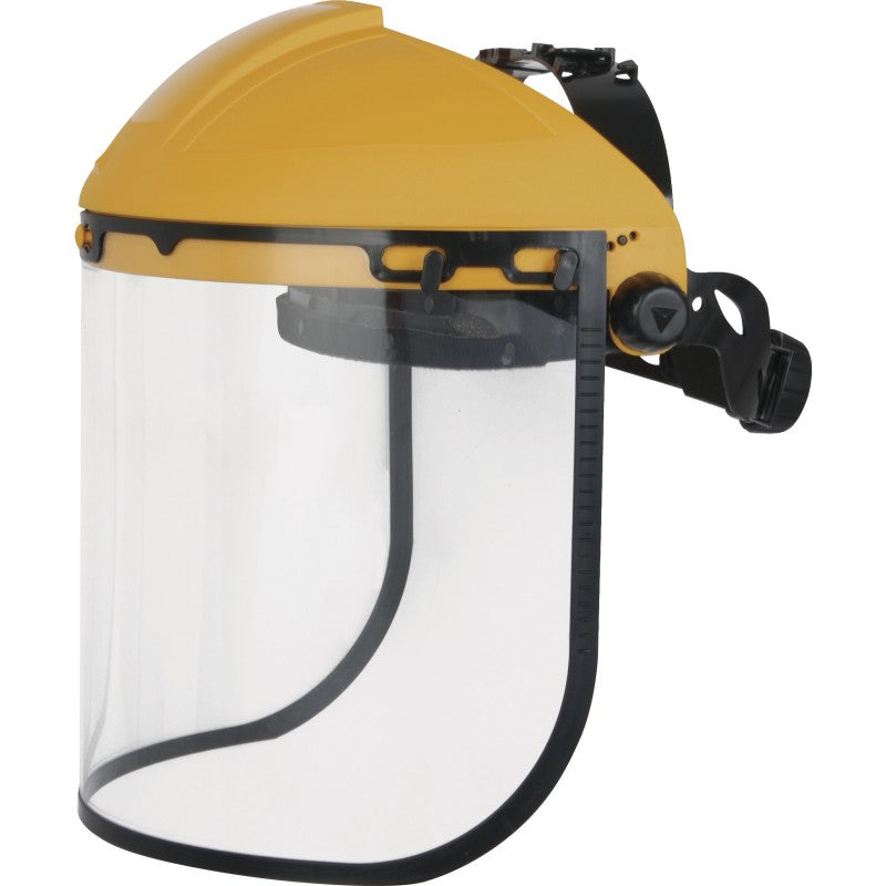 SUPPORT DE VISIÈRE AVEC VISIÈRE EN POLYCARBONATE TRANSPARENT