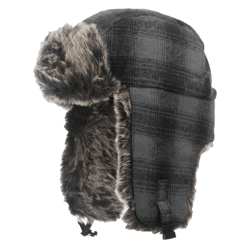 i15616 Chapeau d'aviateur en plaid
