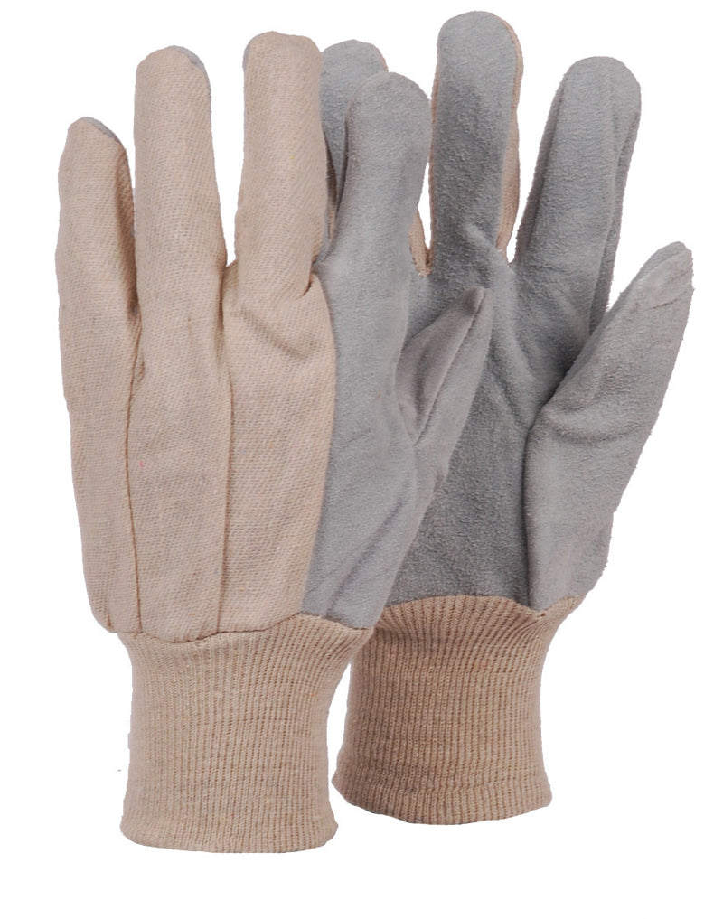 Cotton/Leather gloves