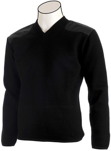 V-Neck, Polar Fleece Lined Commando Sweater