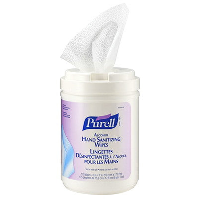 Purell Hand Sanitizing Wipes, 70% Alcohol Content, 175/pack