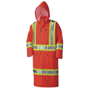 FR Manteaux longs de sécurité haute visibilité imperméables - PU Stretch - Det. Capot