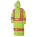 FR Manteaux longs de sécurité haute visibilité imperméables - PU Stretch - Det. Capot