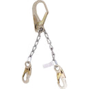 Assemblage de chaîne d'armature, mousquetons autobloquants en acier découpé à l'emporte-pièce de 2 1/4".