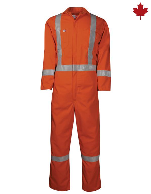 408US7 Unlined Reflective Coverall FR