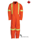 837BF Combinaison en sergé avec matériau réfléchissant