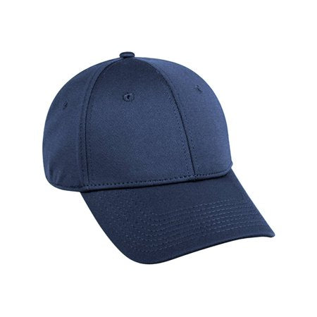 Flex Fitted Baseball Cap Hat - Navy Blue